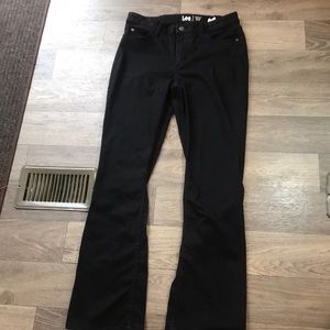 Black boot cut mid rise jeans